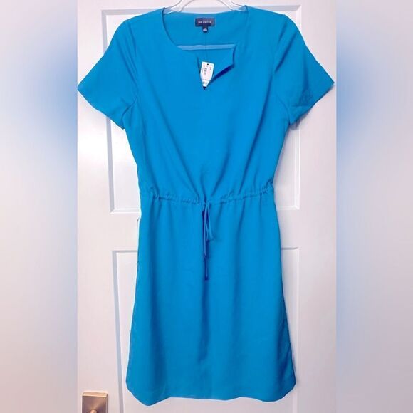 The Limited Cerulean Blue Drawstring mini Dress - Picture 1 of 6